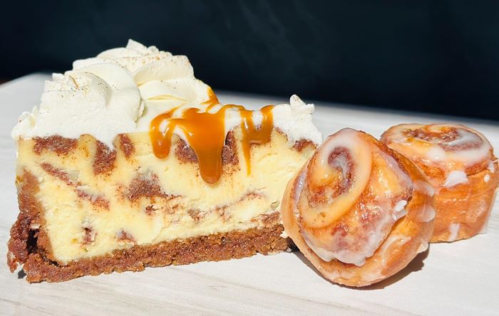 Cole's Custom Cheesecakes - Cinnamon Roll Cheesecake